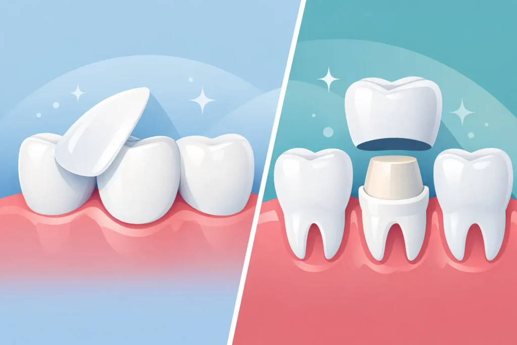 Veneers vs Crowns Difference Explained